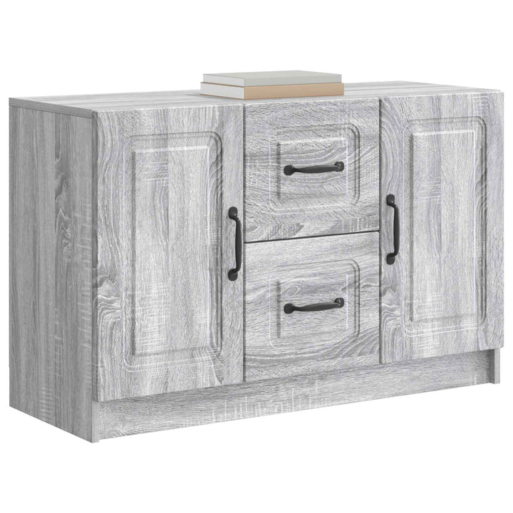 Sideboard Grå sonoma-eg 89 x 34,5 x 57 cm Konstrueret træ