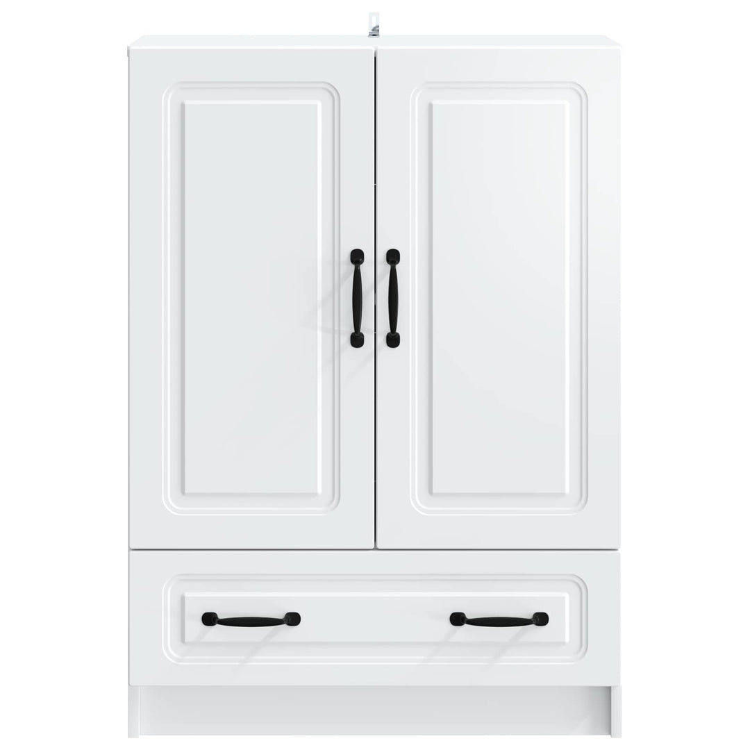 Sideboard Hvid 66 x 34,5 x 92 cm Konstrueret træ