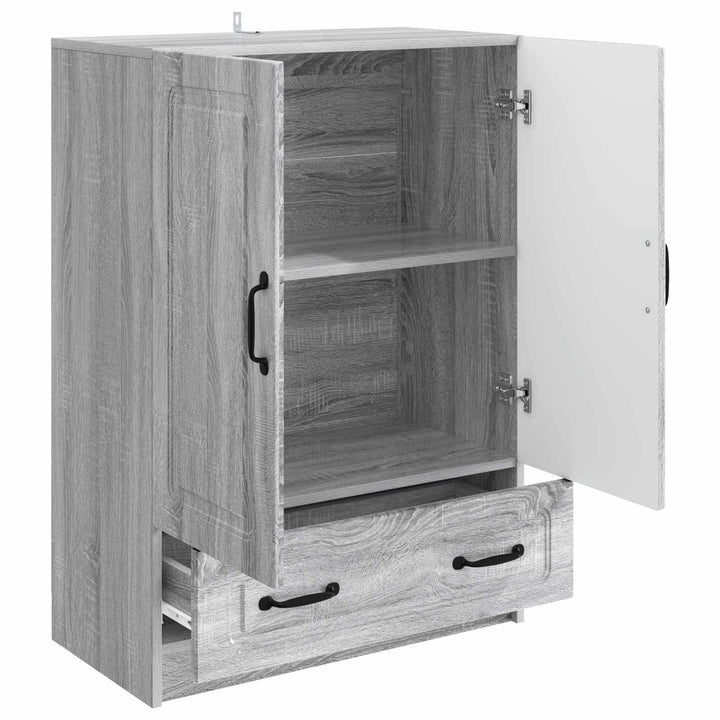 Sideboard Grå sonoma-eg 66 x 34,5 x 92 cm Konstrueret træ