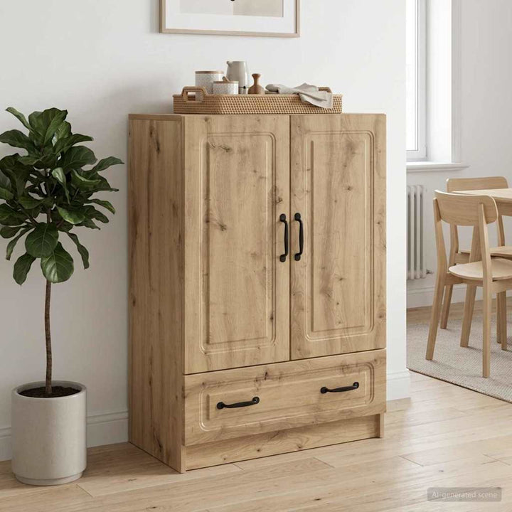 Sideboard Artisan-eg 66 x 34,5 x 92 cm Konstrueret træ