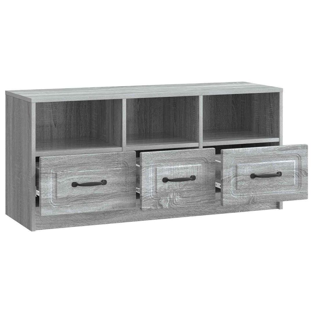 TV-skab Grå sonoma-eg 102 x 34,5 x 47 cm Konstrueret træ