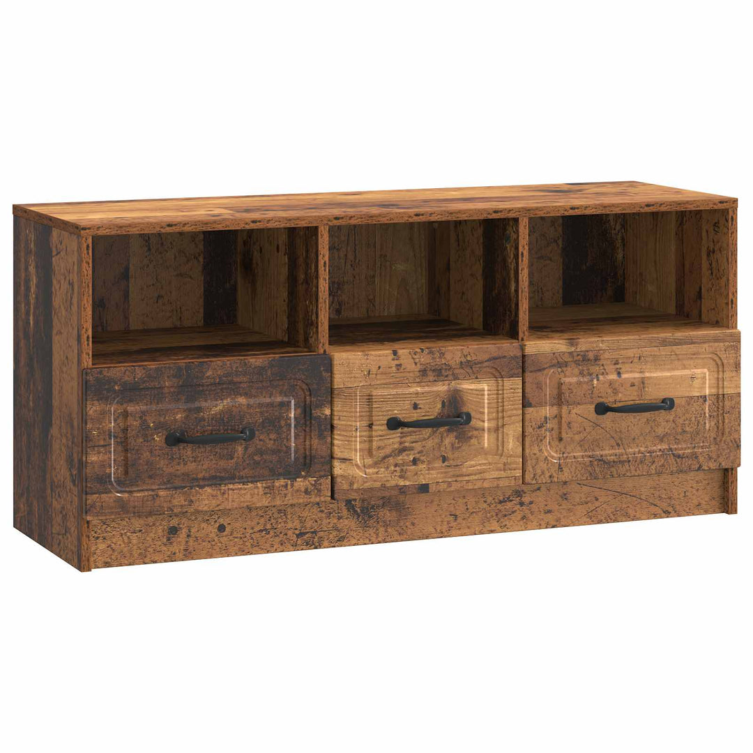 TV-skab Gammelt træ 102 x 34,5 x 47 cm Konstrueret træ