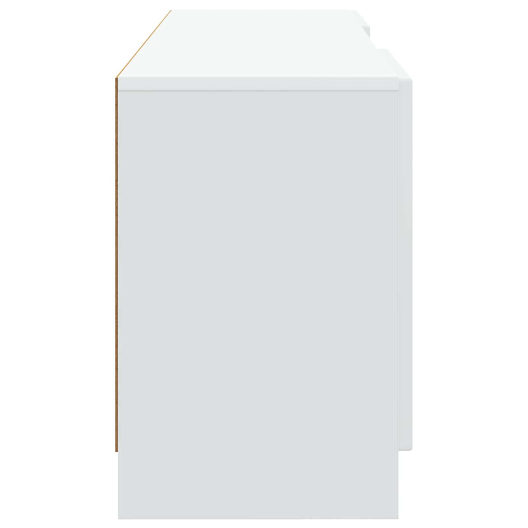 TV-skab Hvid 150 x 31 x 47 cm Konstrueret træ