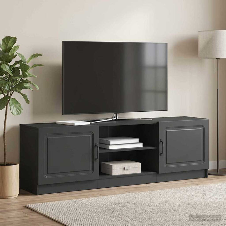 TV-skab Sort 150 x 31 x 47 cm Konstrueret træ
