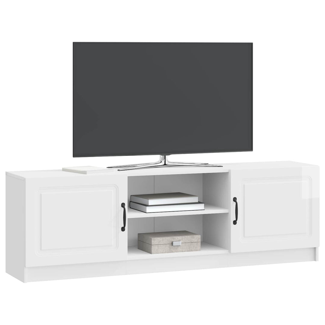TV-skab Hvid højglans 150 x 31 x 47 cm Konstrueret træ