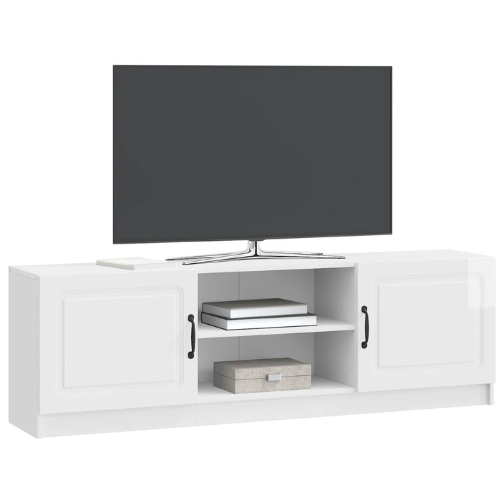 TV-skab Hvid højglans 150 x 31 x 47 cm Konstrueret træ
