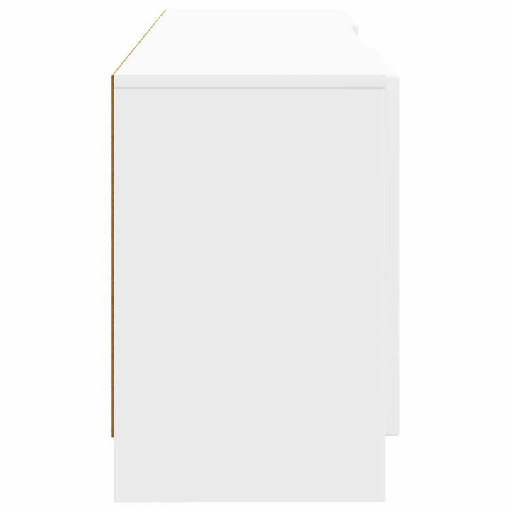 TV-skab Hvid højglans 150 x 31 x 47 cm Konstrueret træ