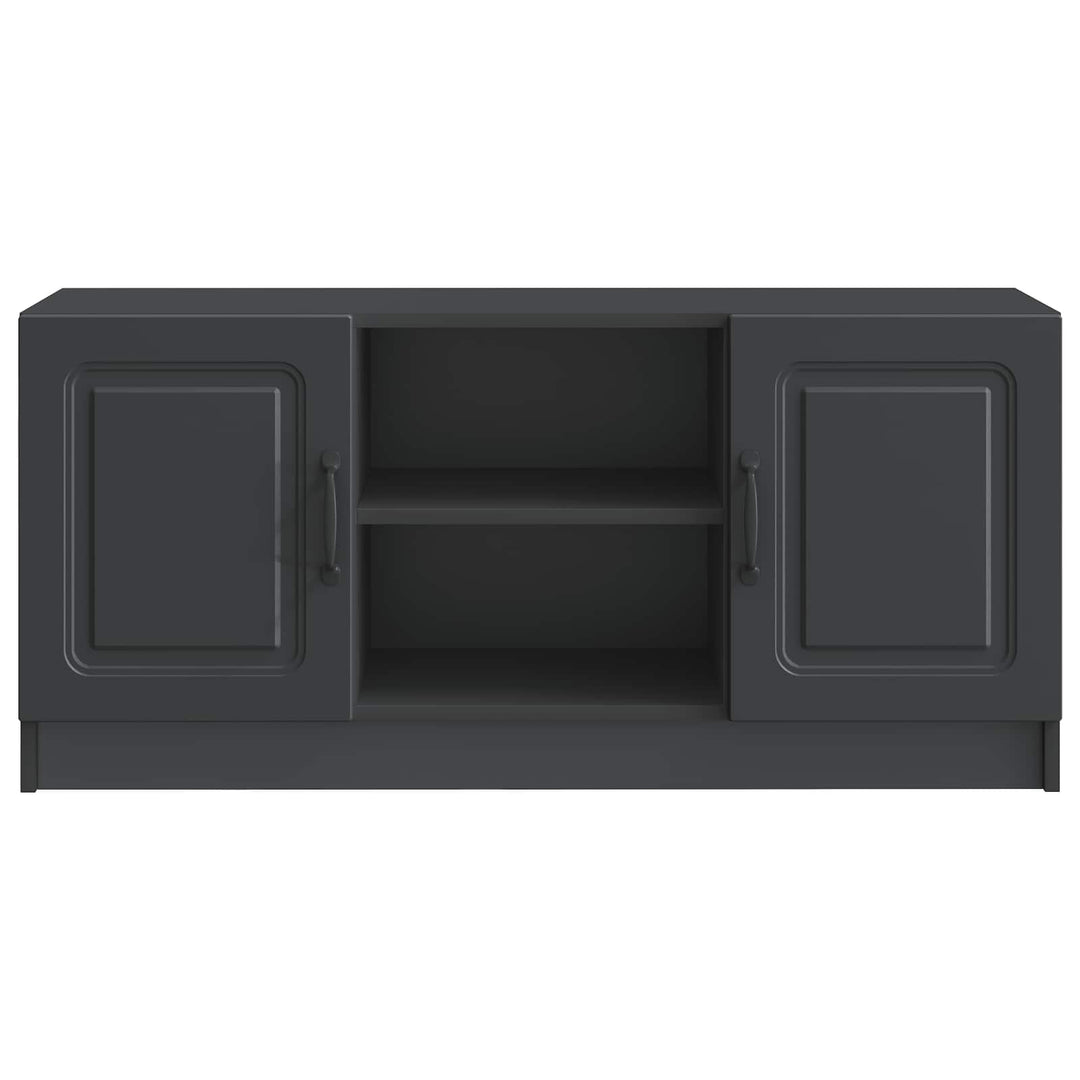 TV-skab Sort 102 x 34,5 x 47 cm Konstrueret træ