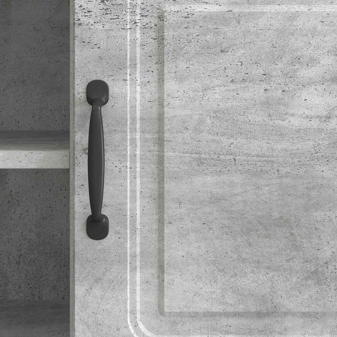 TV-skab Betongrå 102 x 34,5 x 47 cm Konstrueret træ