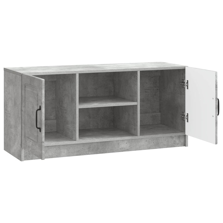 TV-skab Betongrå 102 x 34,5 x 47 cm Konstrueret træ