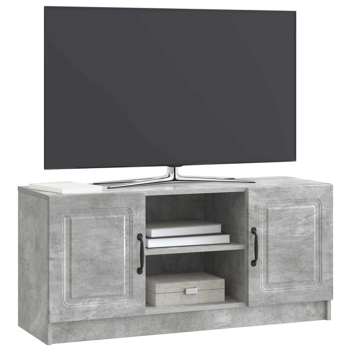 TV-skab Betongrå 102 x 34,5 x 47 cm Konstrueret træ