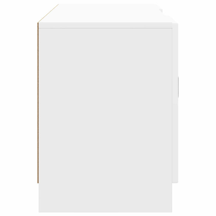 TV-skab Hvid højglans 102 x 34,5 x 47 cm Konstrueret træ