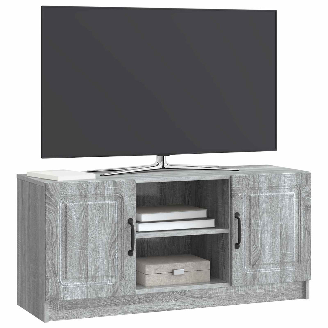 TV-skab Grå sonoma-eg 102 x 34,5 x 47 cm Konstrueret træ