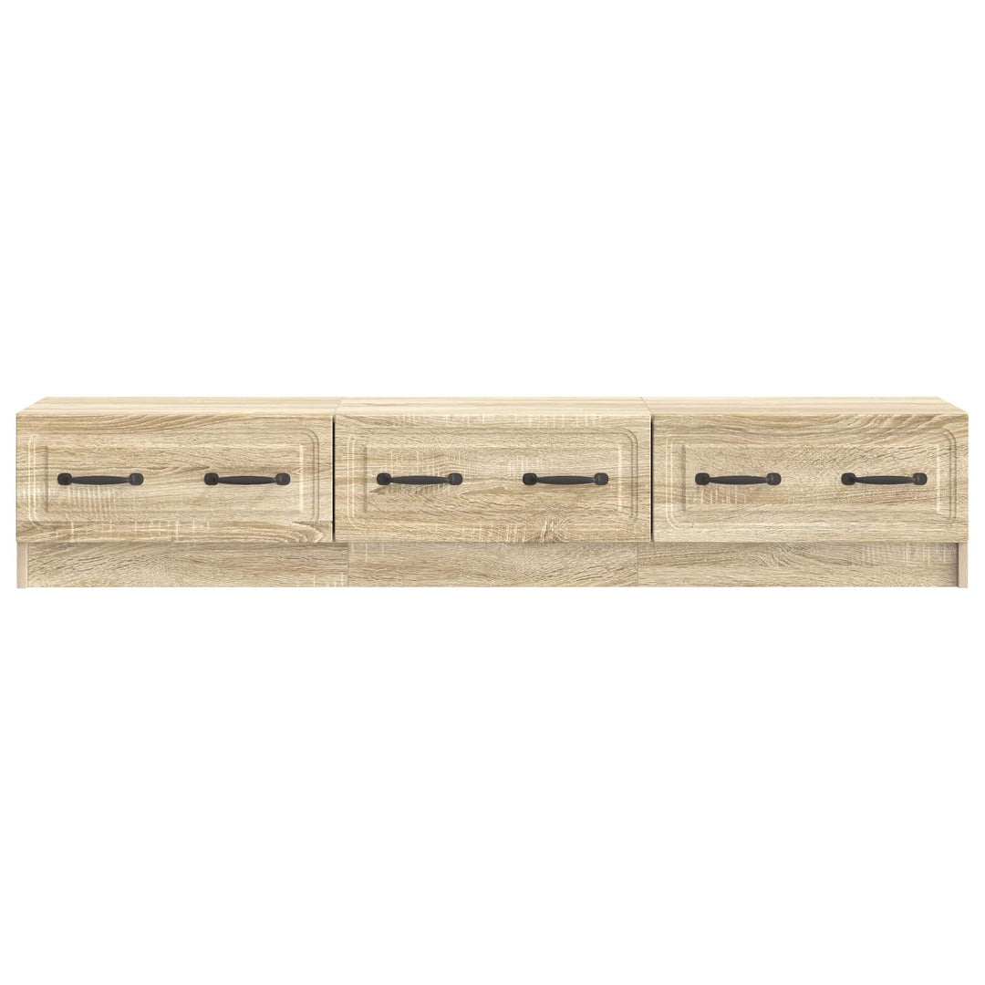 TV-skab med skuffe Sonoma-eg 147 x 34,5 x 27 cm Konstrueret træ