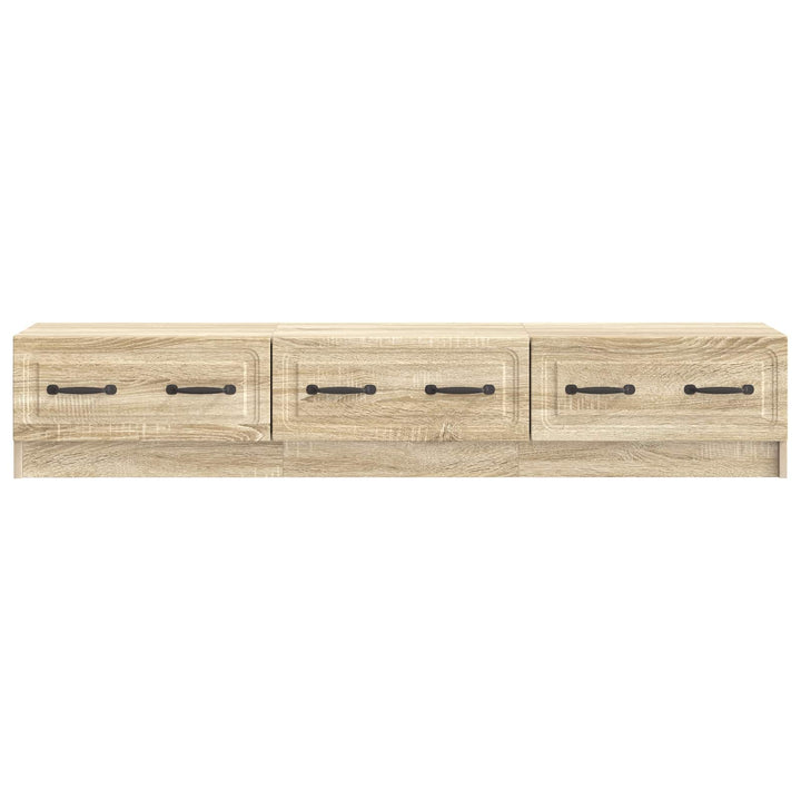TV-skab med skuffe Sonoma-eg 147 x 34,5 x 27 cm Konstrueret træ