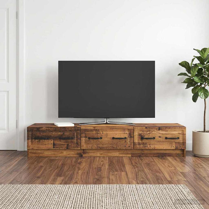 TV-skab Gammelt træ 147 x 34,5 x 27 cm Konstrueret træ
