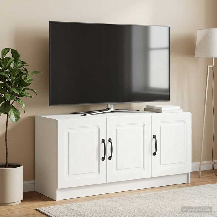 TV-skab Hvid 99 x 34,5 x 47 cm Konstrueret træ