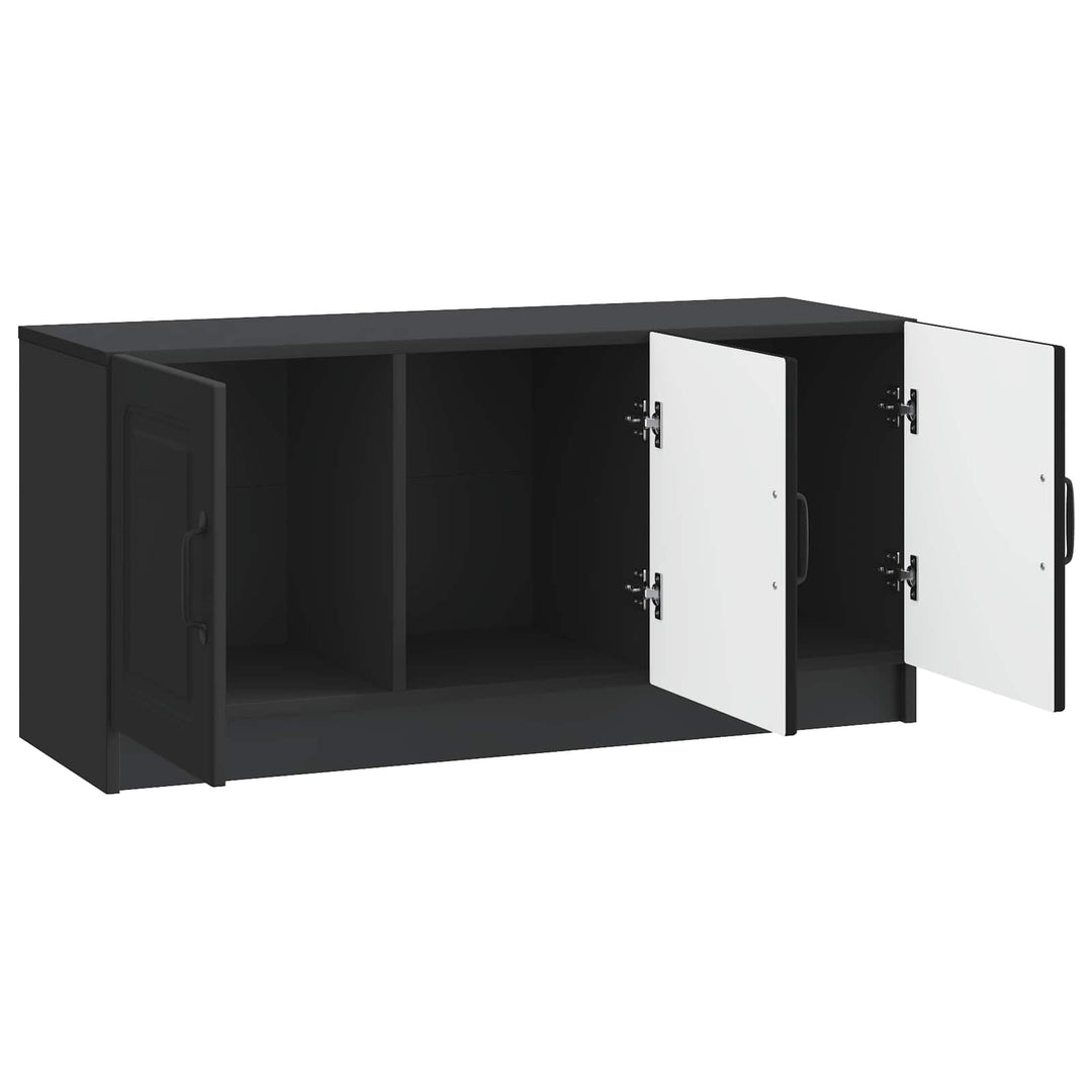 TV-skab Sort 99 x 34,5 x 47 cm Konstrueret træ