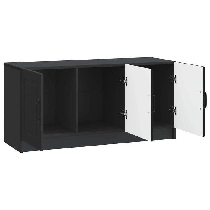 TV-skab Sort 99 x 34,5 x 47 cm Konstrueret træ