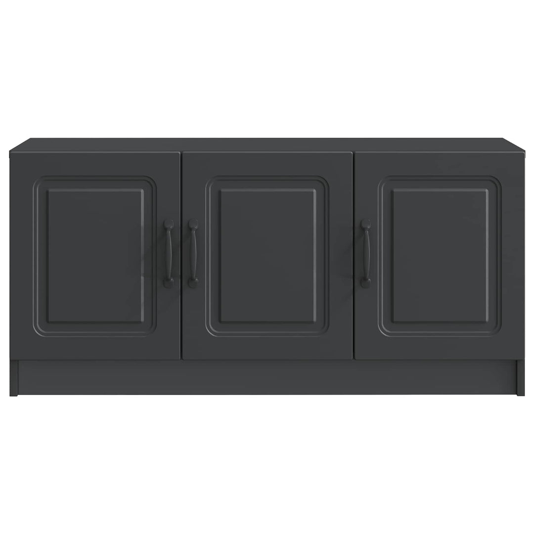 TV-skab Sort 99 x 34,5 x 47 cm Konstrueret træ