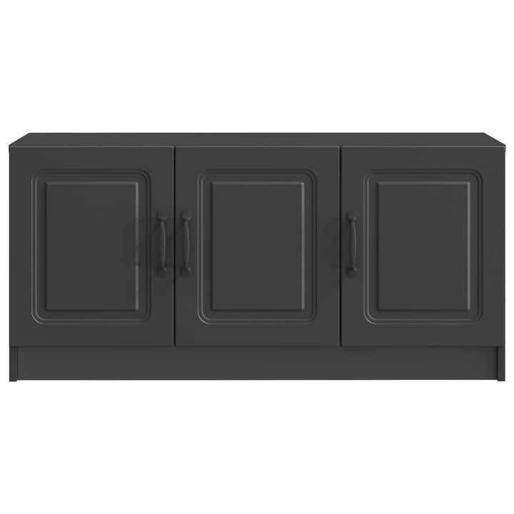 TV-skab Sort 99 x 34,5 x 47 cm Konstrueret træ