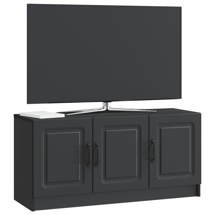 TV-skab Sort 99 x 34,5 x 47 cm Konstrueret træ