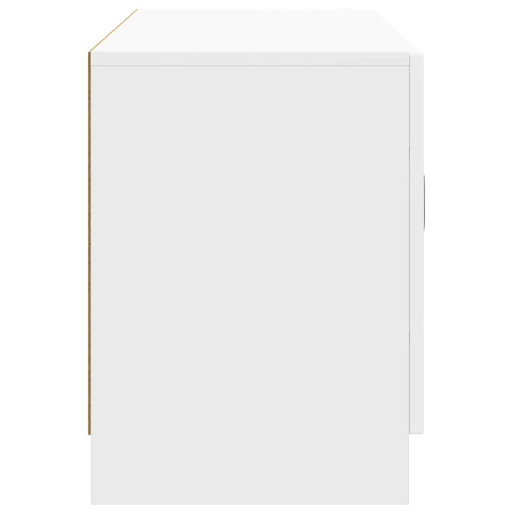 TV-skab Hvid højglans 99 x 34,5 x 47 cm Konstrueret træ