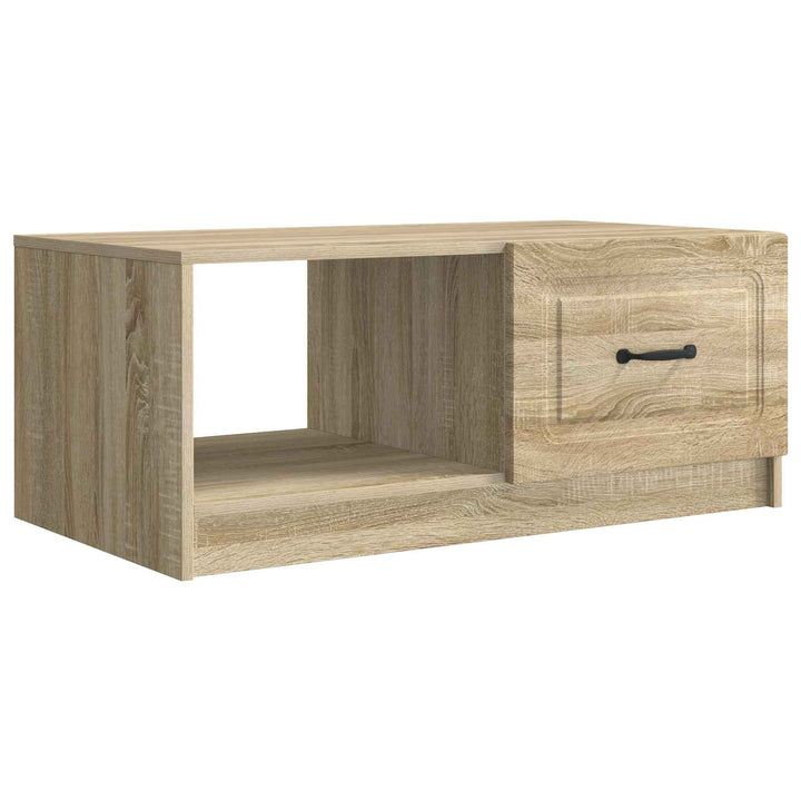 Sofabord Sonoma-eg 90 x 50 x 37 cm Konstrueret træ