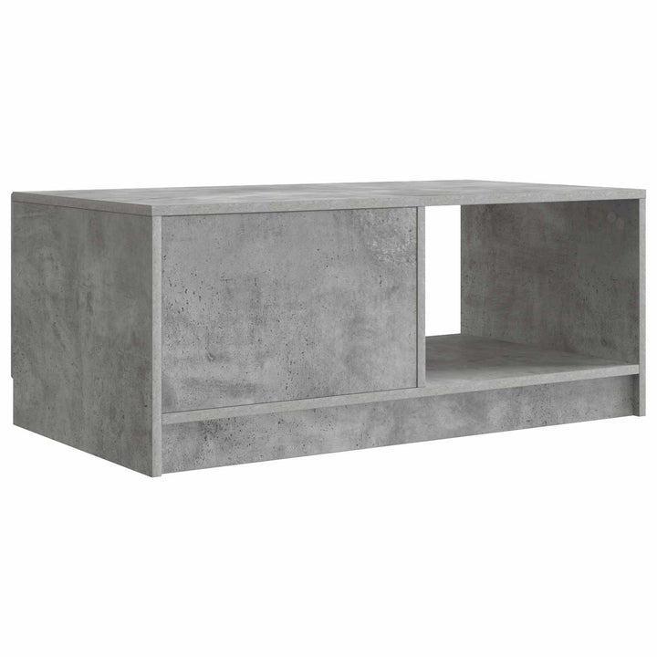 Sofabord Betongrå 90 x 50 x 37 cm Konstrueret træ