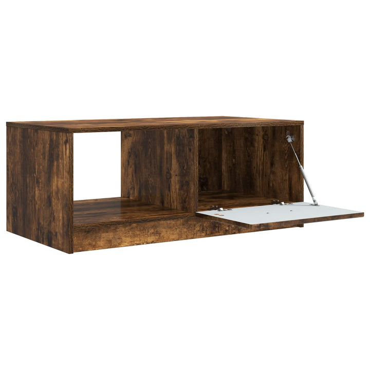 Sofabord Røget eg 90 x 50 x 37 cm Konstrueret træ