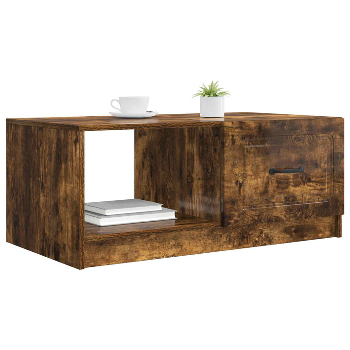 Sofabord Røget eg 90 x 50 x 37 cm Konstrueret træ