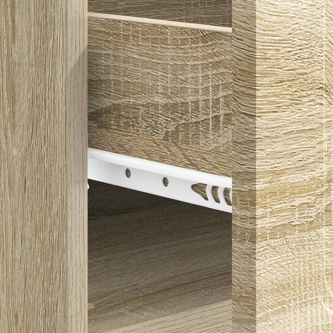 Sofabord med skuffe Sonoma-eg 49 x 50 x 37 cm Konstrueret træ