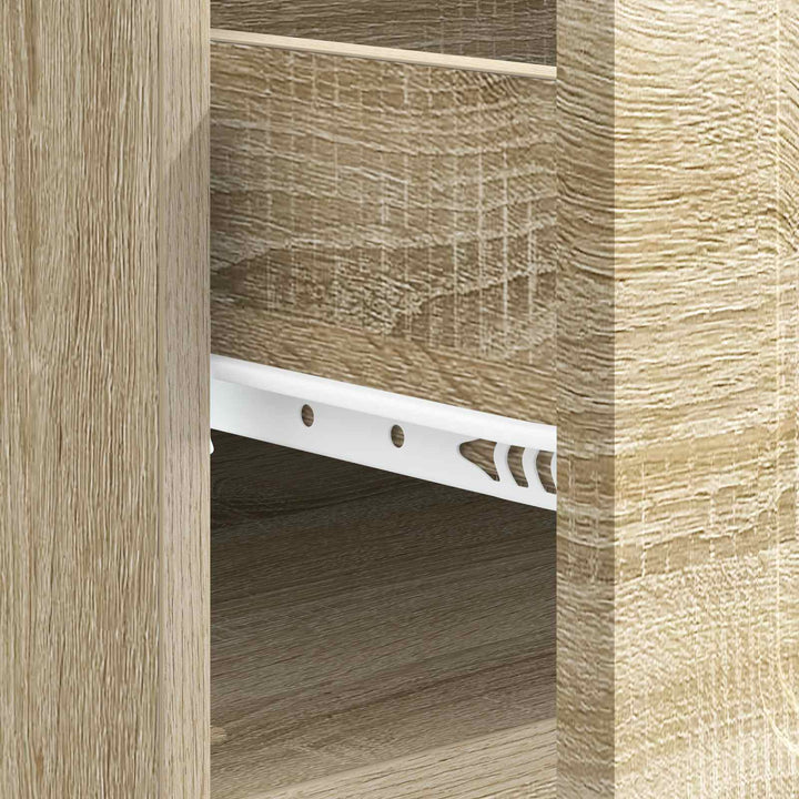 Sofabord med skuffe Sonoma-eg 49 x 50 x 37 cm Konstrueret træ