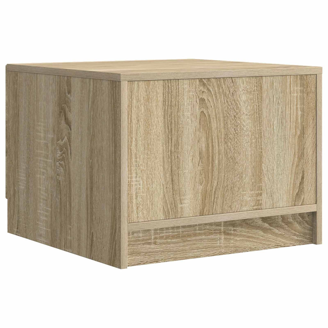 Sofabord med skuffe Sonoma-eg 49 x 50 x 37 cm Konstrueret træ