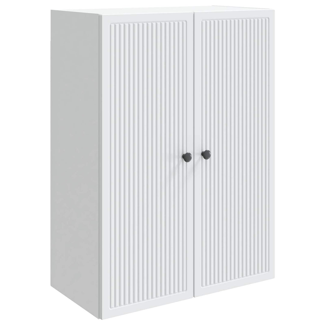 Vægmonteret skab Hvid 66 x 34,5 x 90 cm Konstrueret træ
