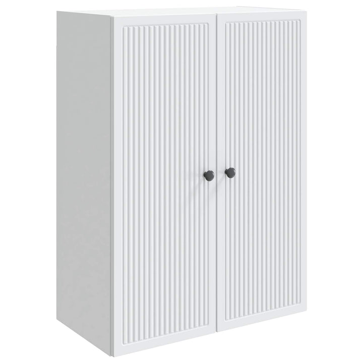 Vægmonteret skab Hvid 66 x 34,5 x 90 cm Konstrueret træ