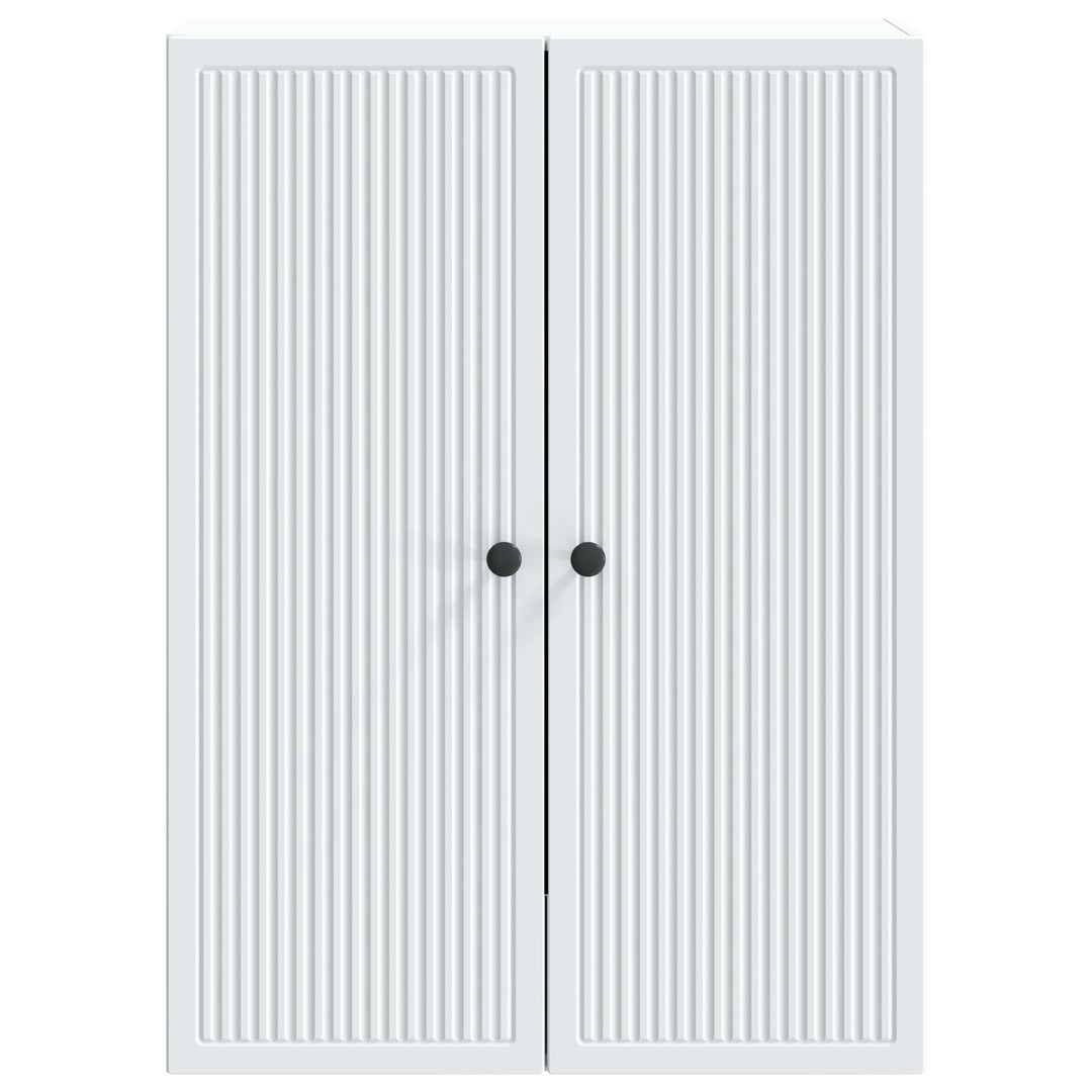 Vægmonteret skab Hvid 66 x 34,5 x 90 cm Konstrueret træ