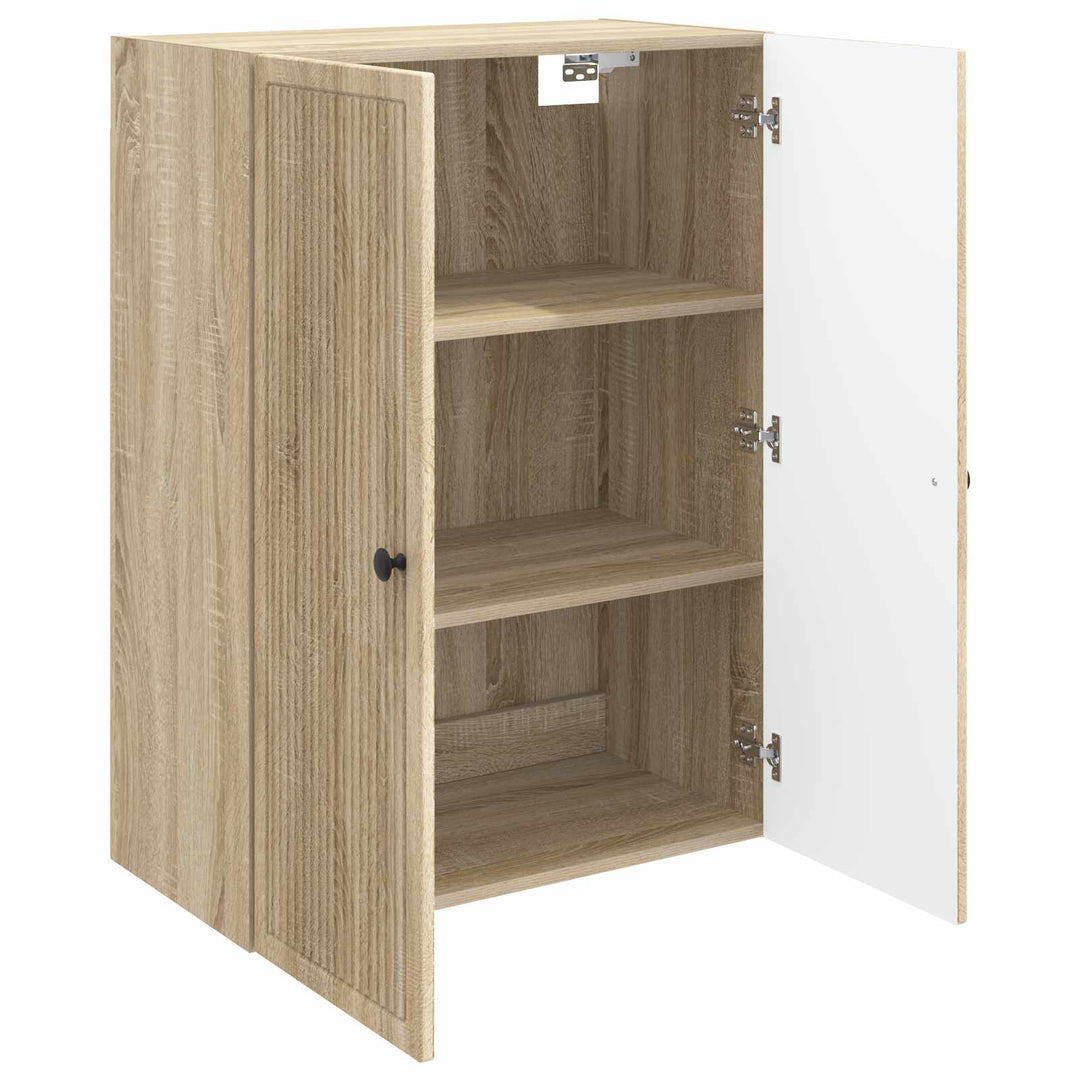 Vægmonteret skab Sonoma-eg 66 x 34,5 x 90 cm Konstrueret træ