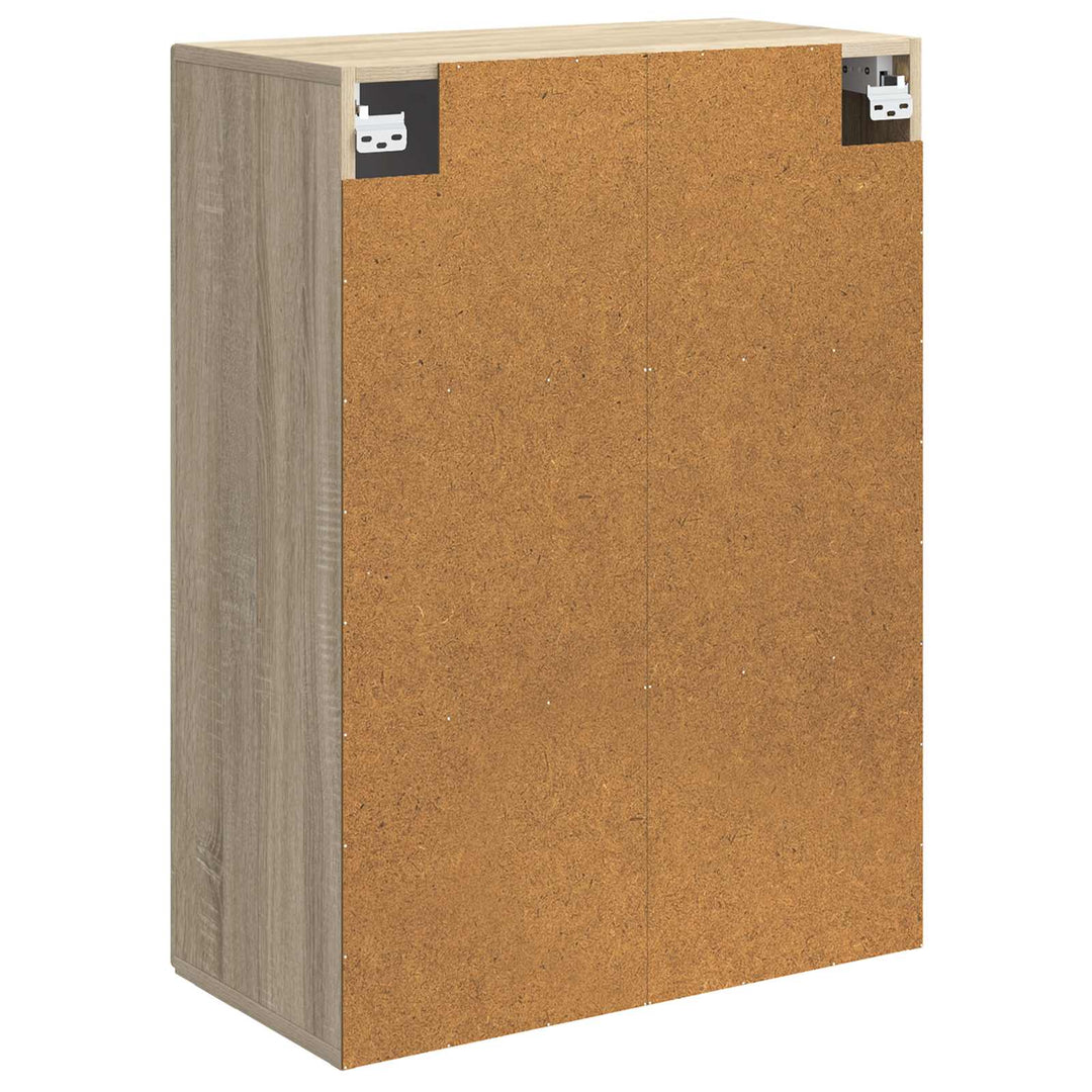 Vægmonteret skab Sonoma-eg 66 x 34,5 x 90 cm Konstrueret træ