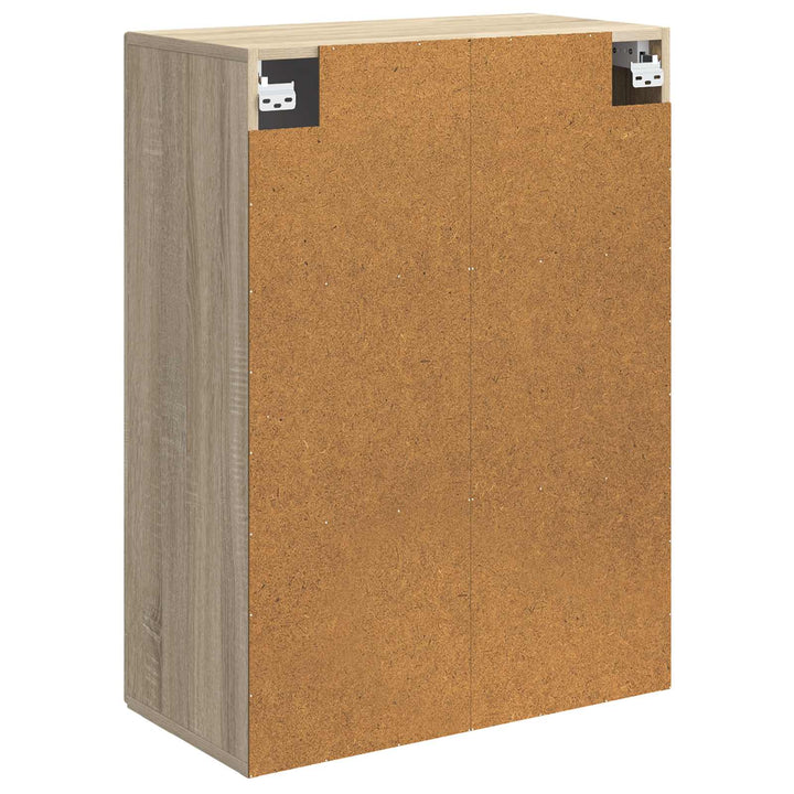 Vægmonteret skab Sonoma-eg 66 x 34,5 x 90 cm Konstrueret træ