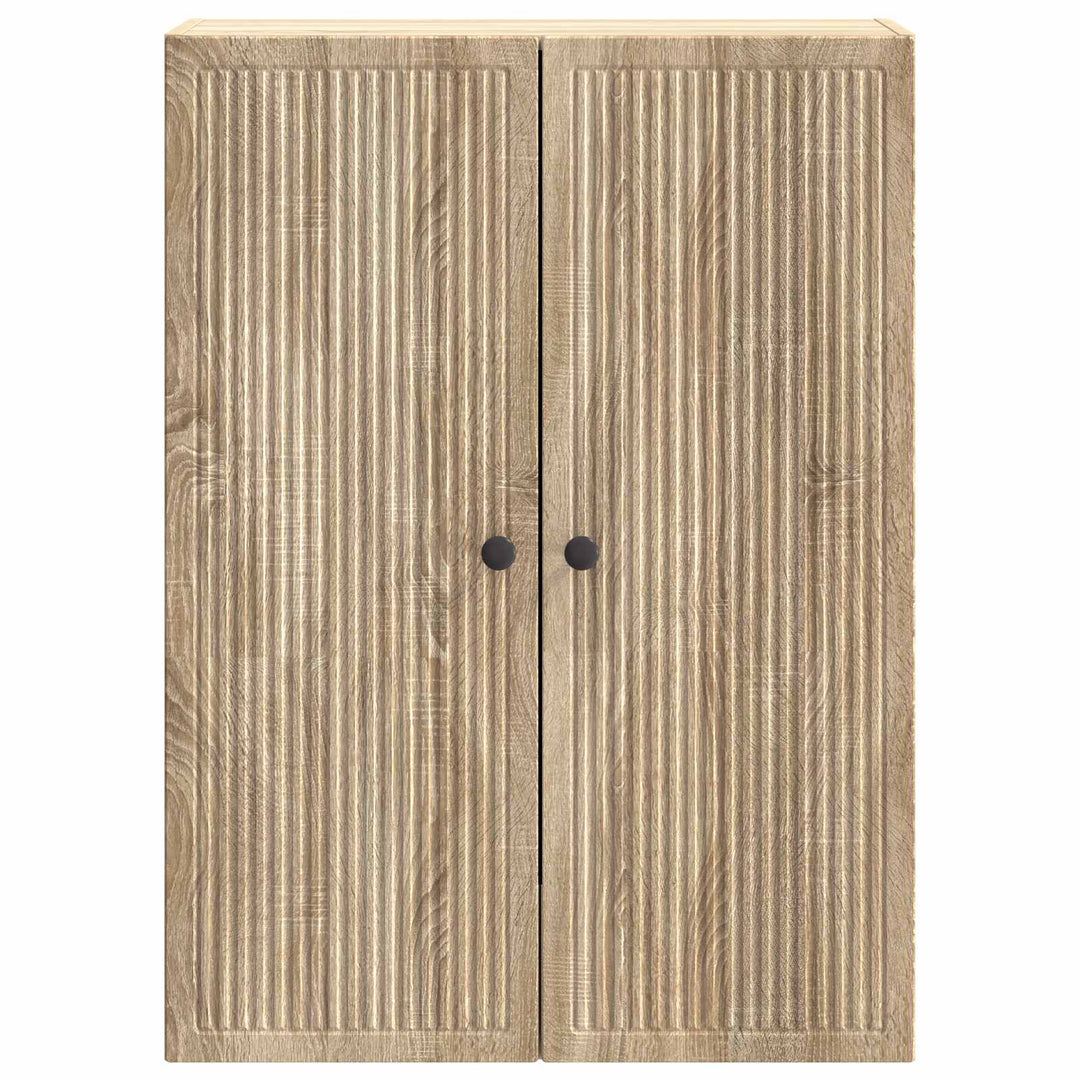 Vægmonteret skab Sonoma-eg 66 x 34,5 x 90 cm Konstrueret træ