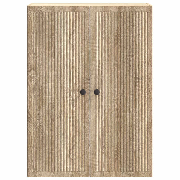Vægmonteret skab Sonoma-eg 66 x 34,5 x 90 cm Konstrueret træ