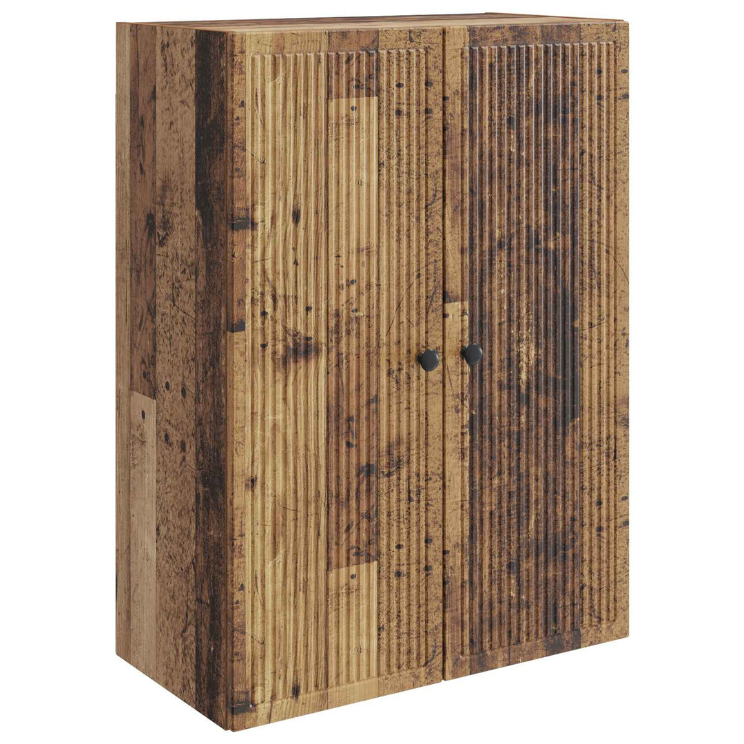 Vægmonteret skab Gammelt træ 66 x 34,5 x 90 cm Konstrueret træ