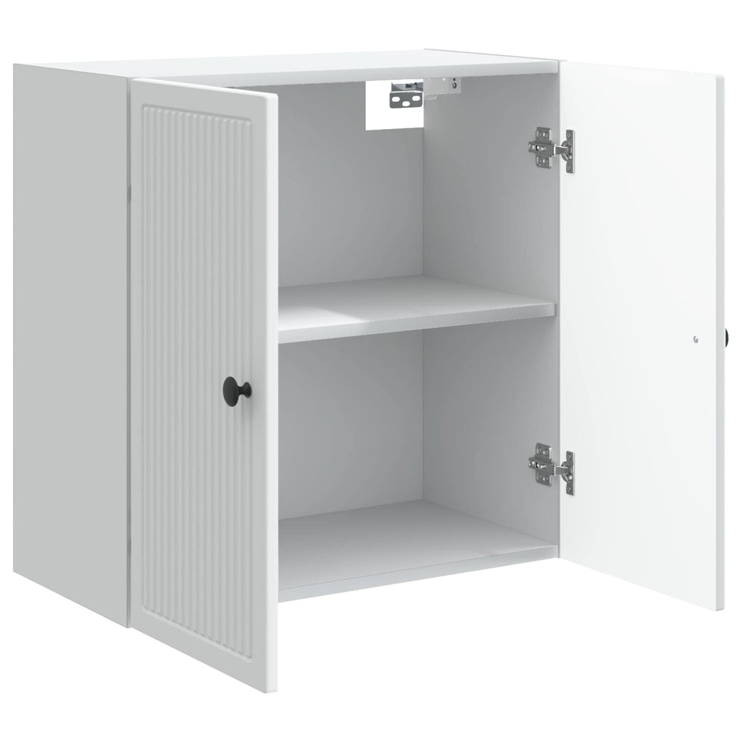 Vægmonteret skab Hvid 59 x 31 x 60 cm Konstrueret træ