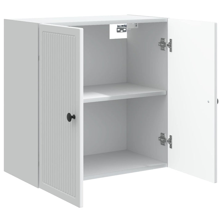 Vægmonteret skab Hvid 59 x 31 x 60 cm Konstrueret træ