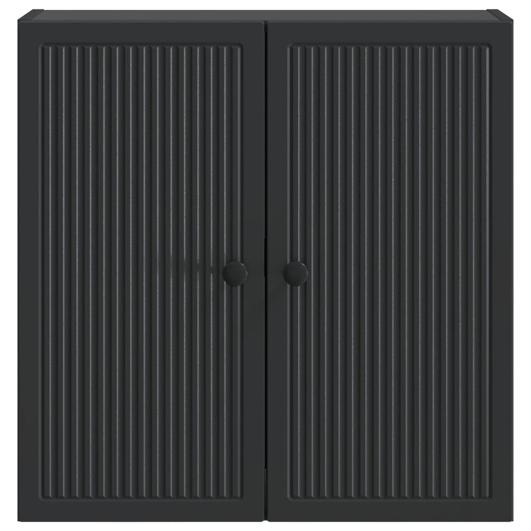 Vægmonteret skab Sort 59 x 31 x 60 cm Konstrueret træ
