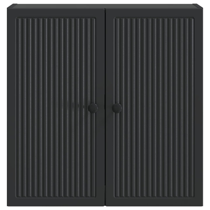 Vægmonteret skab Sort 59 x 31 x 60 cm Konstrueret træ