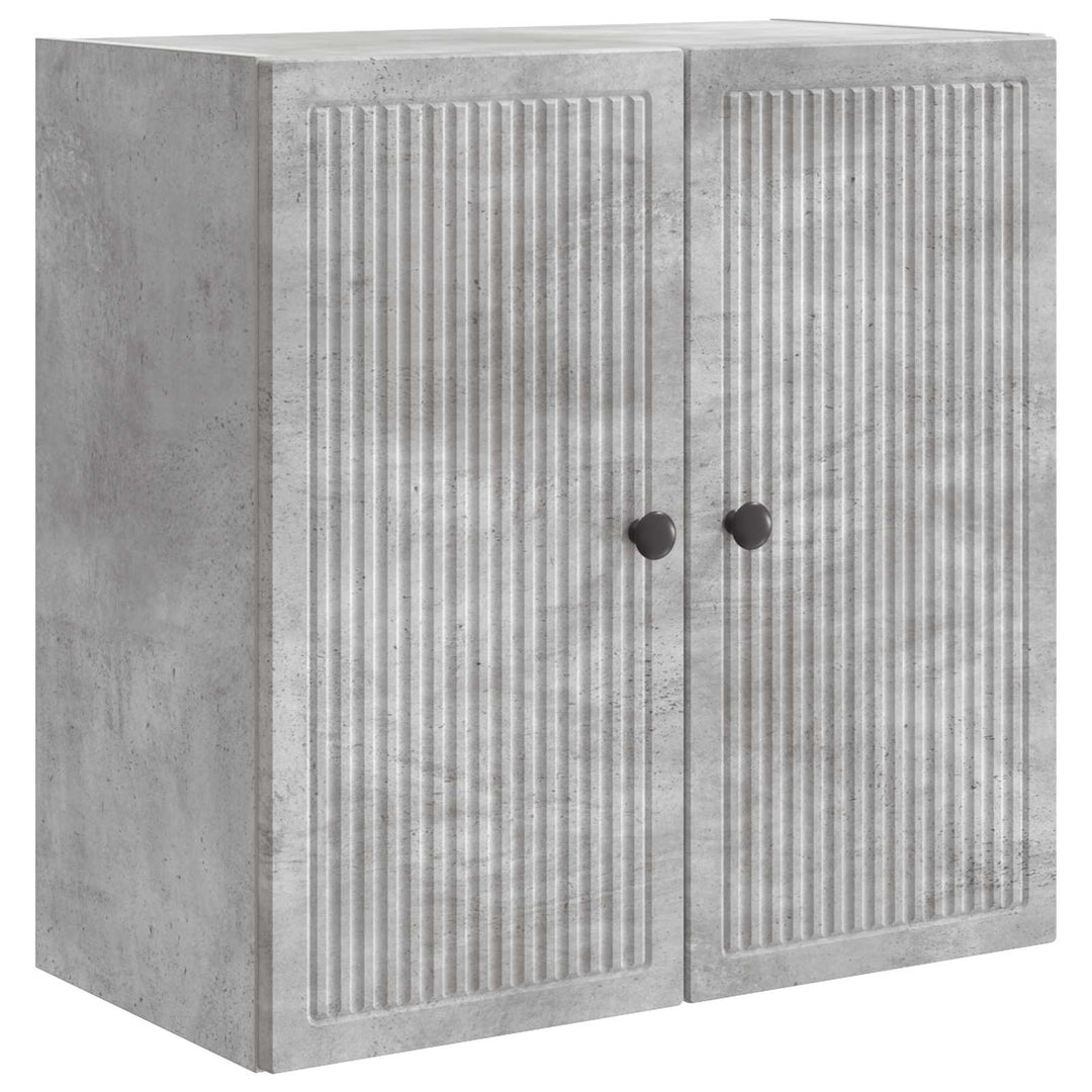 Vægmonteret skab Betongrå 59 x 31 x 60 cm Konstrueret træ