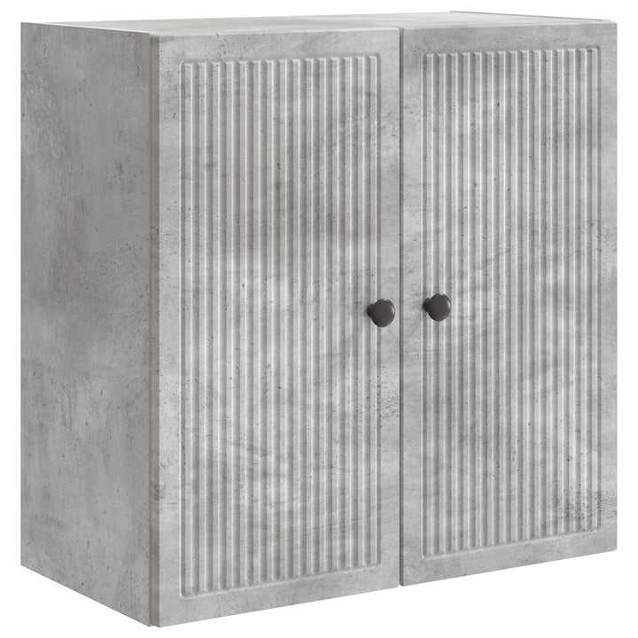 Vægmonteret skab Betongrå 59 x 31 x 60 cm Konstrueret træ