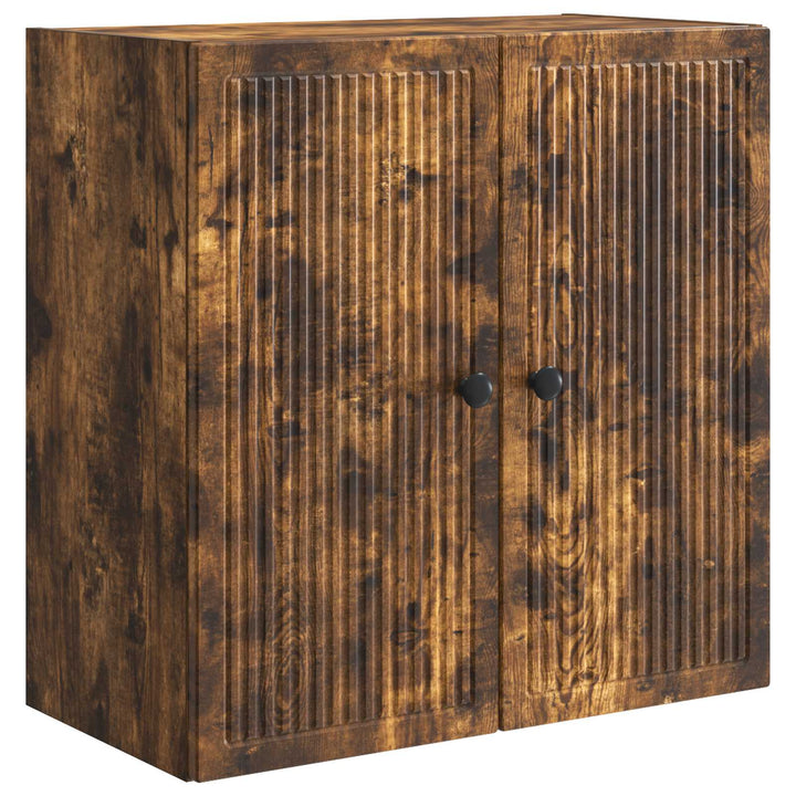 Vægmonteret skab Røget eg 59 x 31 x 60 cm Konstrueret træ